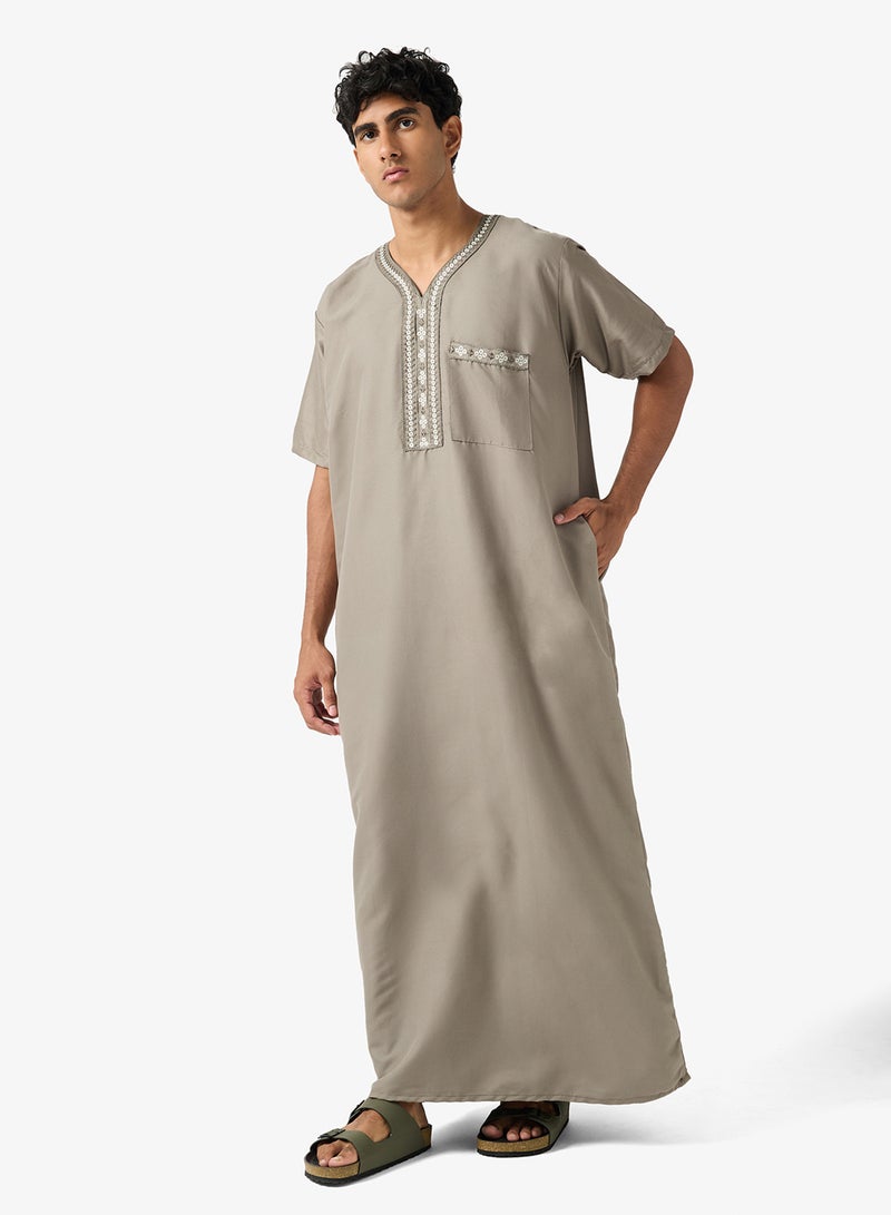 روبرت وود ثوب كلاسيكي بياقة على شكل حرف - Image 1